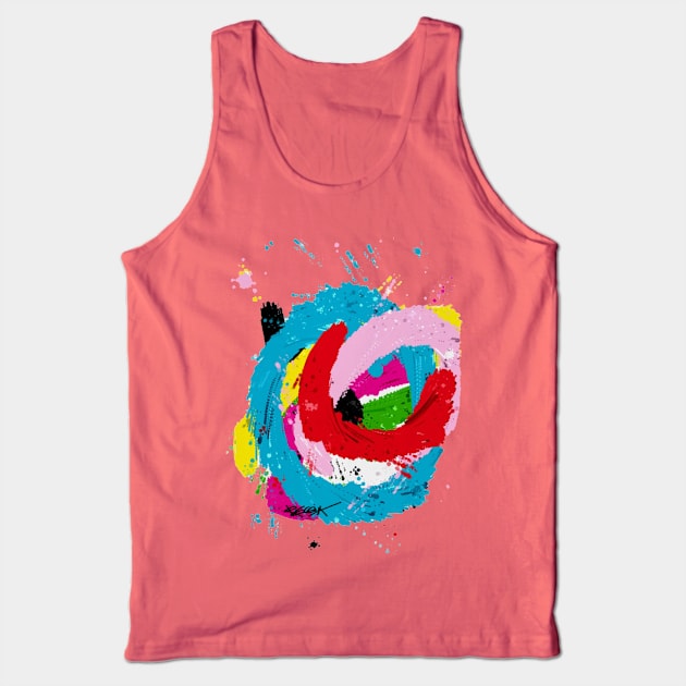 Splash of Colors by RegiaArt Tank Top by regiaart